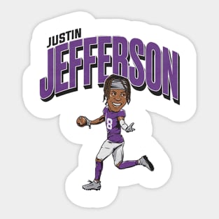 Justin Jefferson Caricature Sticker